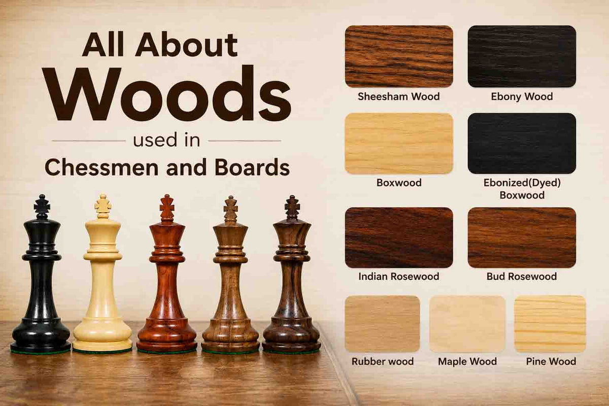All About Woods used in Chessmen and Boards
