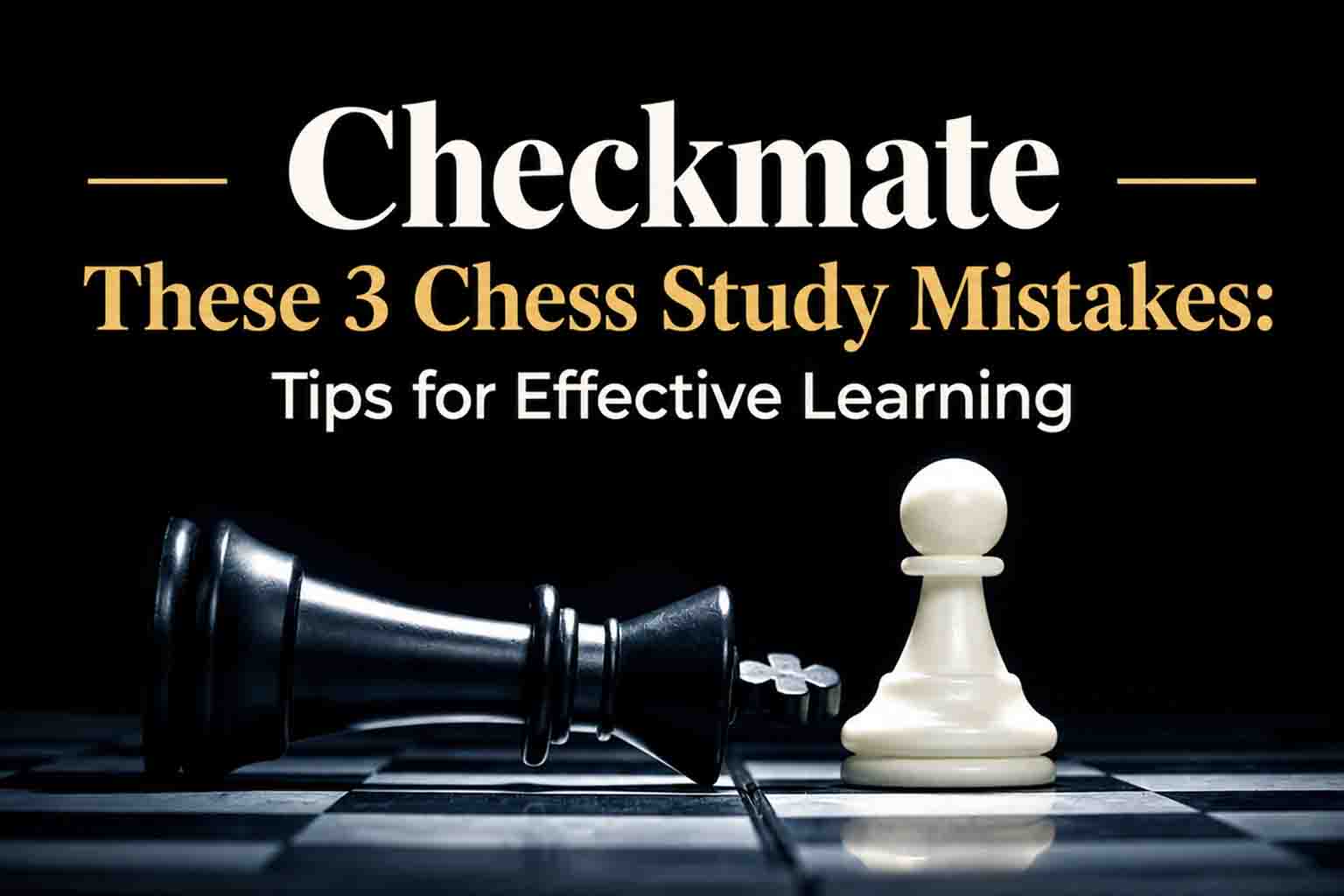 Checkmate These 3 Chess Study Mistakes: Tips for Effective Learning
