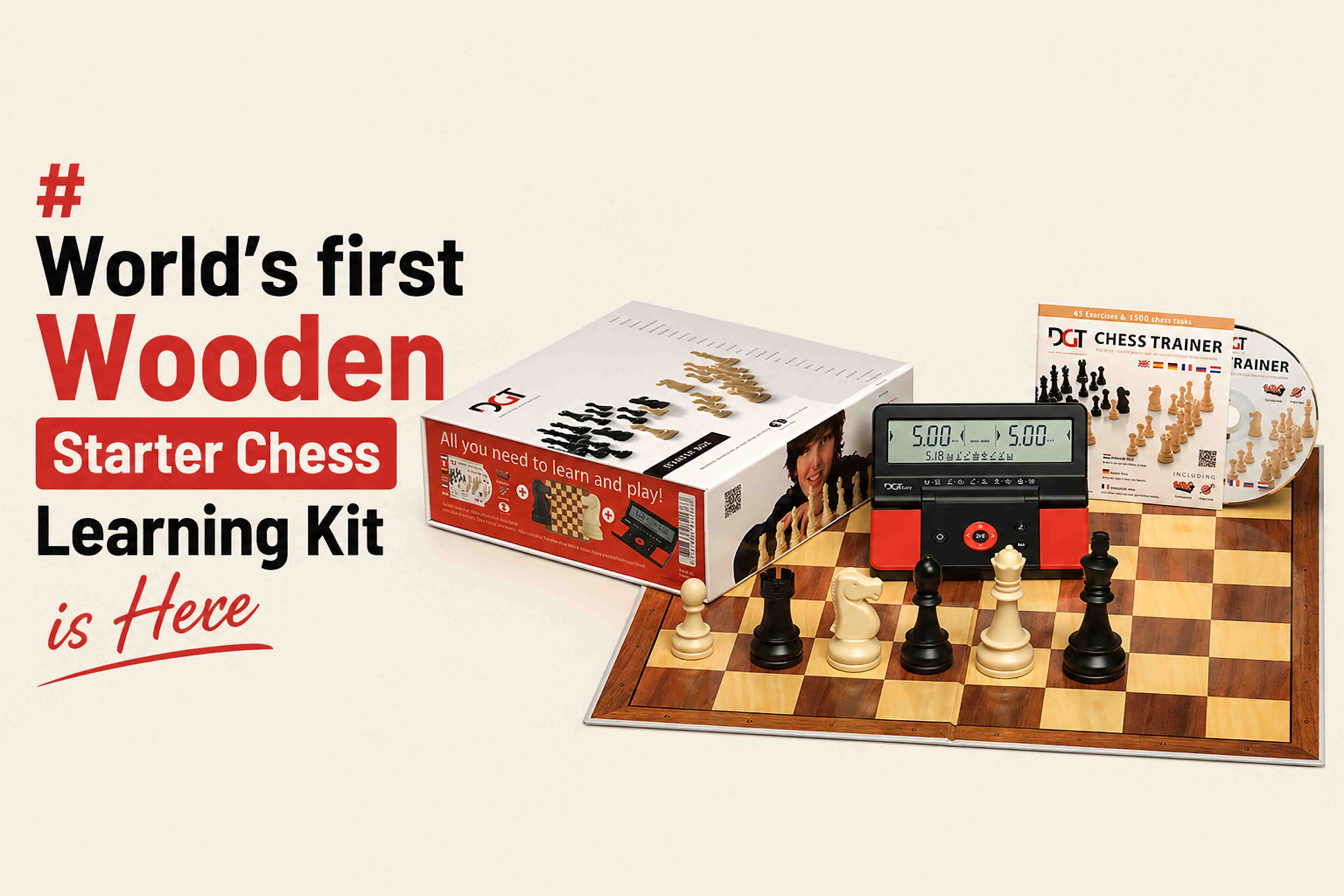 World's first Wooden/Plastic Starter Chess Learning Kit is Here