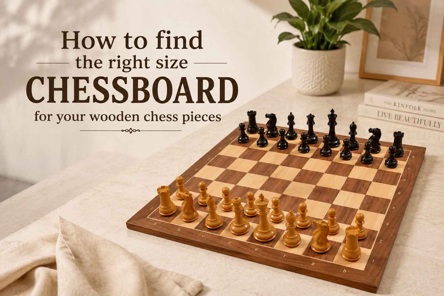 How to find the right size chessboard for your wooden chess pieces