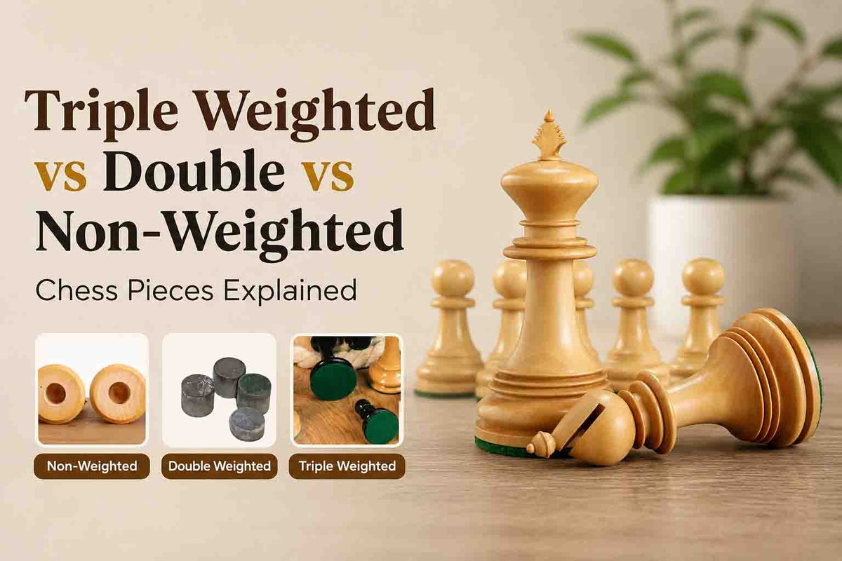 Triple Weighted vs Double vs Non-Weighted Chess Pieces Explained