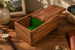 Sheesham Wood Tournament Chess Storage Box for 4.5" Chess Pieces