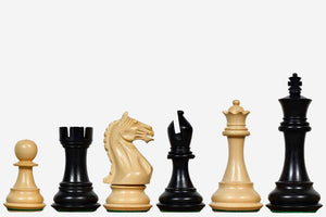 Fierce Knight Staunton Chess Pieces Ebonized Boxwood 4.0" King