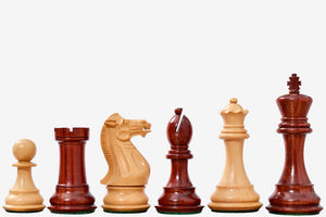 The Honour of Staunton (HOS) Series Weighted Chess Pieces in Bud Rosewood & Box Wood - 4.0" King