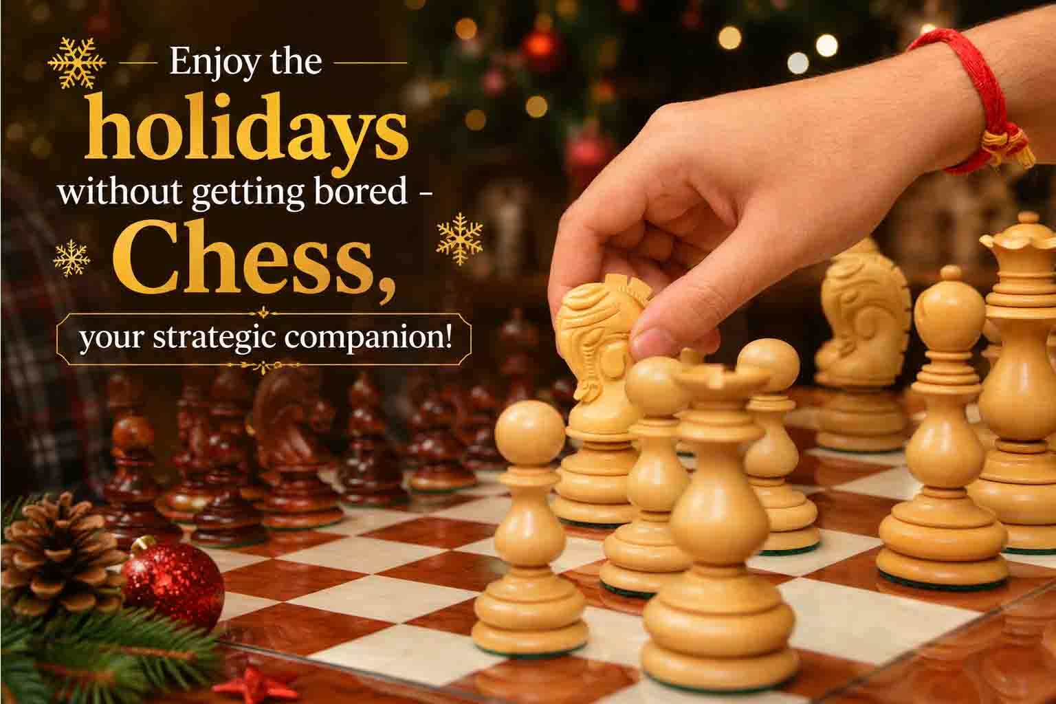 Enjoy the holidays without getting bored - Chess, your strategic companion!