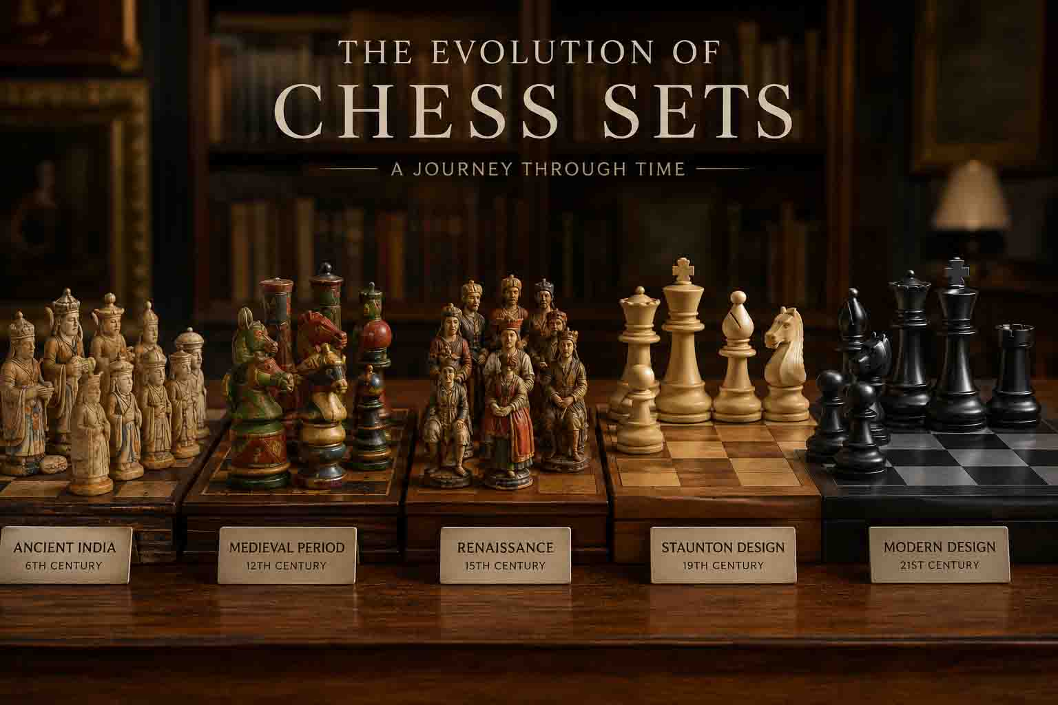 Evolution of Chess Sets