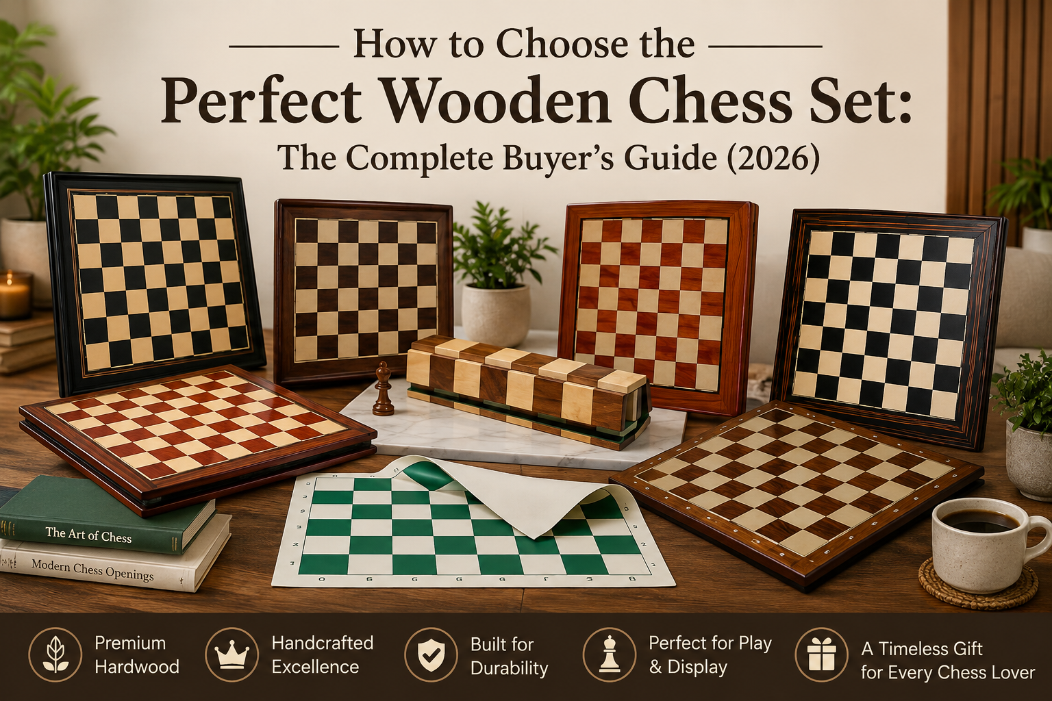 How to choose perfect wooden chess set by CHESSBAZAAR