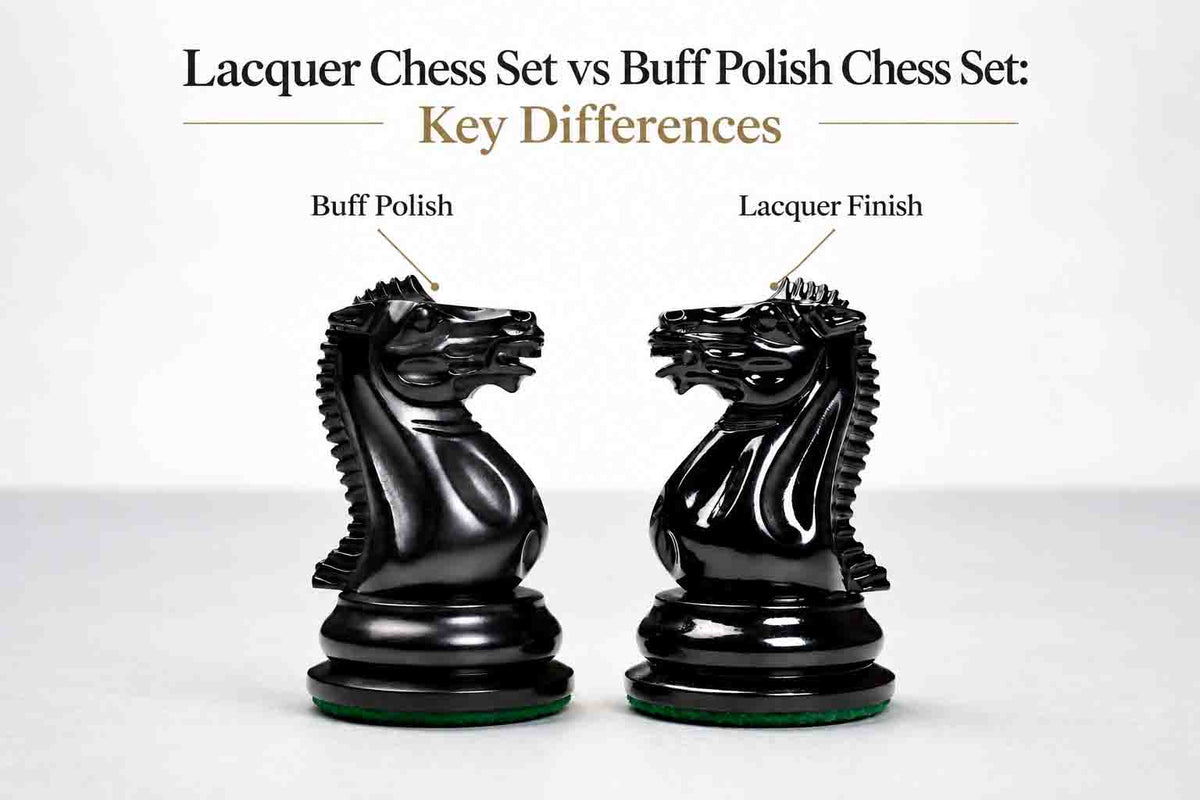 Lacquer Chess Set vs Buff Polish Chess Set: Key Differences