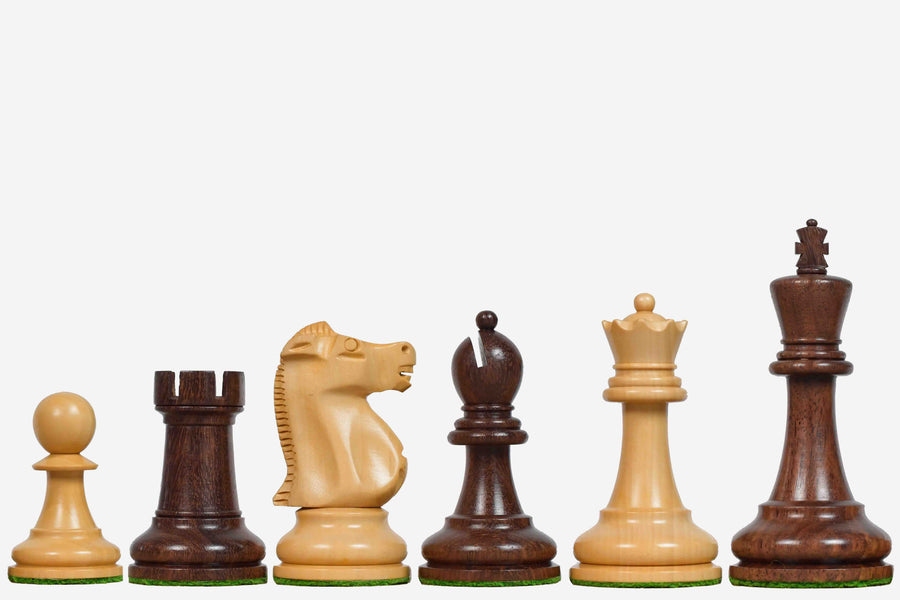 1972 Fischer Spassky Chess Pieces Sheesham & Boxwood 3.75" King