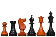 The 1973 Philippines Repro International Tournament Chess Pieces in 4.2 Inch King Ebonized & Distressed Antique