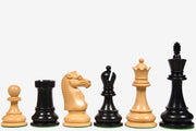 BCC Repro Staunton Double Collared Chess Pieces Ebony & Boxwood 4.2"- King