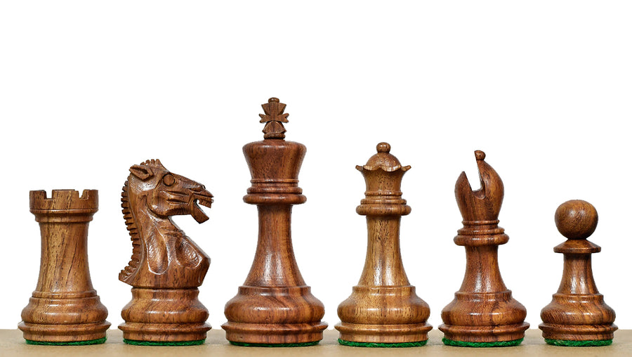 Laughing Knight Chess Pieces in Sheesham & Boxwood 3.0"- King