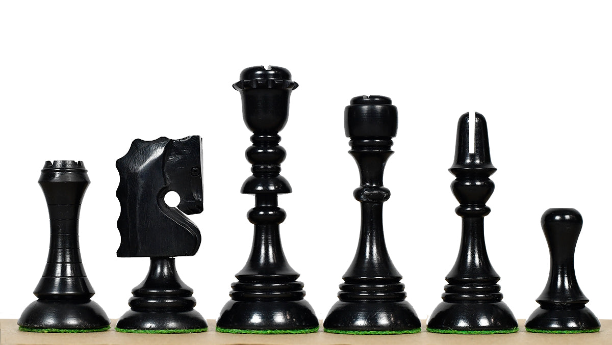 1929 Barcelona "Joc Catalan" Chess Pieces in Ebony & Boxwood - 4.3" King