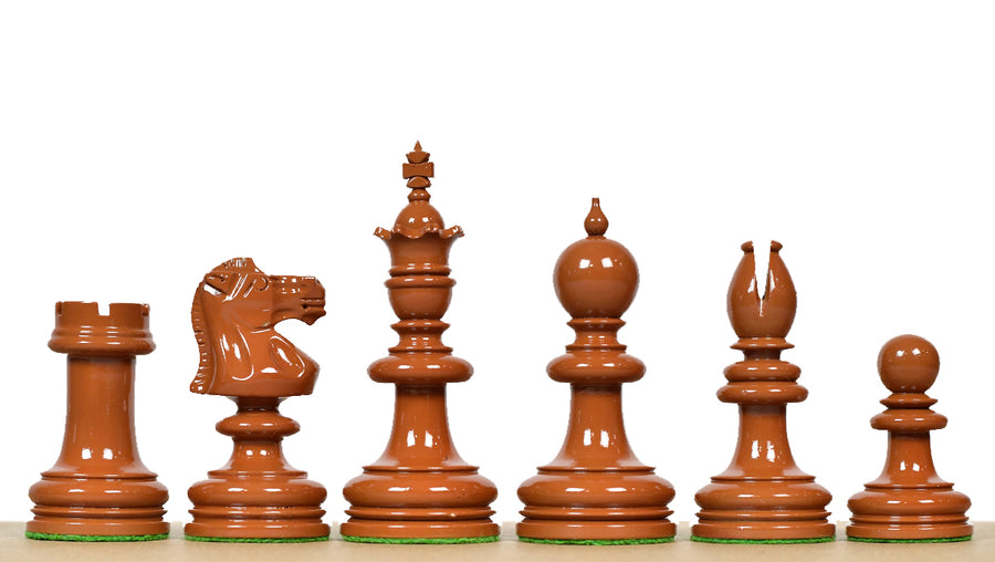 Exclusive Repro William Hallett Chess Pieces Golden Dyed Boxwood 4.0"- King