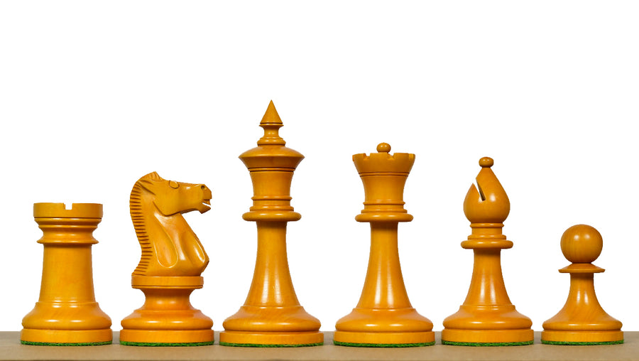 1904 Cambridge Springs Tournament Chess Pieces Ebonized Boxwood 4" - King