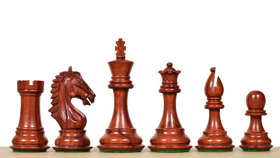 Derby Knight Staunton Weighted Chess Pieces Bud Rosewood 4.1" King