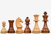 90s French Chavet Championship Chess Pieces Sheesham & Boxwood 3.6"- King