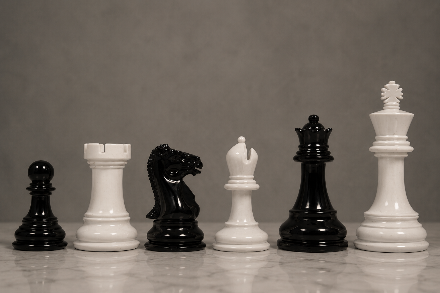 Chess Pieces Black & White Painted Boxwood 3.8" - Slightly Imperfect | CHESSBAZAAR