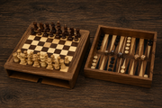 On-the-Go Magnetic Travel Chess Set Sheesham & Boxwood - Slightly Imperfect | CHESSBAZAAR