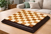 Luxury Chess Board in Sheesham Wood and Maple - 21" 56 mm