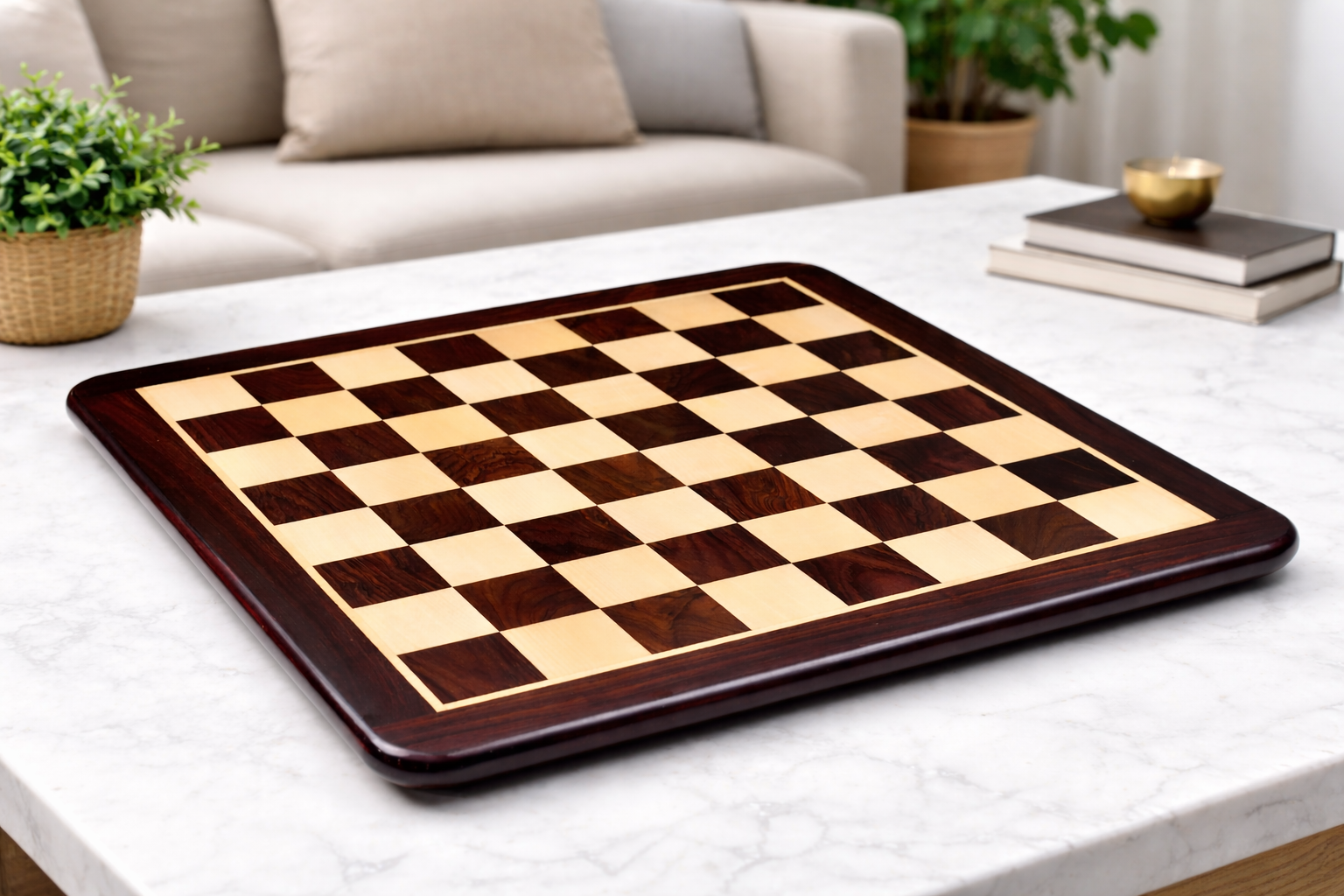 Chess Board Wooden Rosewood 20" - 50 mm
