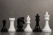 Imperial Collector Chess Pieces Black & White Painted 3.75" - Slightly Imperfect | CHESSBAZAAR
