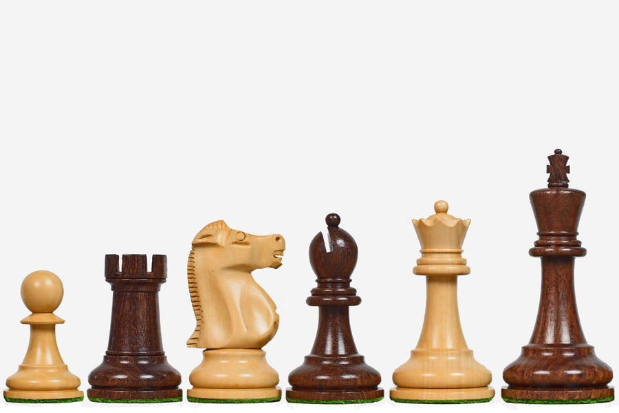 1972 Fischer Spassky Chess Pieces Sheesham & Boxwood 3.75" King