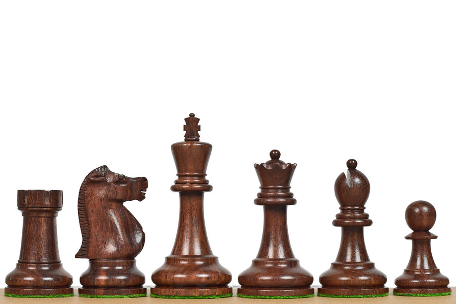 1972 Fischer Spassky Chess Pieces Sheesham & Boxwood 3.75" King