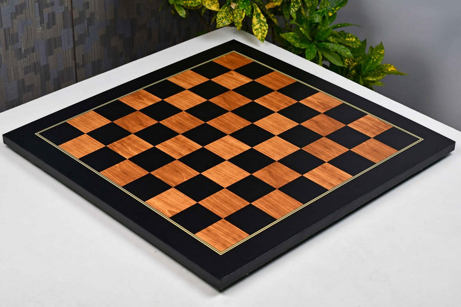 Golden Brown Wood Grain Tournament Chess Board 21" 57 mm Squares