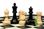 The Ultimate Series Staunton Chess Pieces Only in Ebonized / Boxwood - 3.75" King