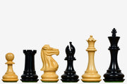 Old Romeo Staunton Weighted Chess Pieces Ebony & Boxwood 3.8"- King