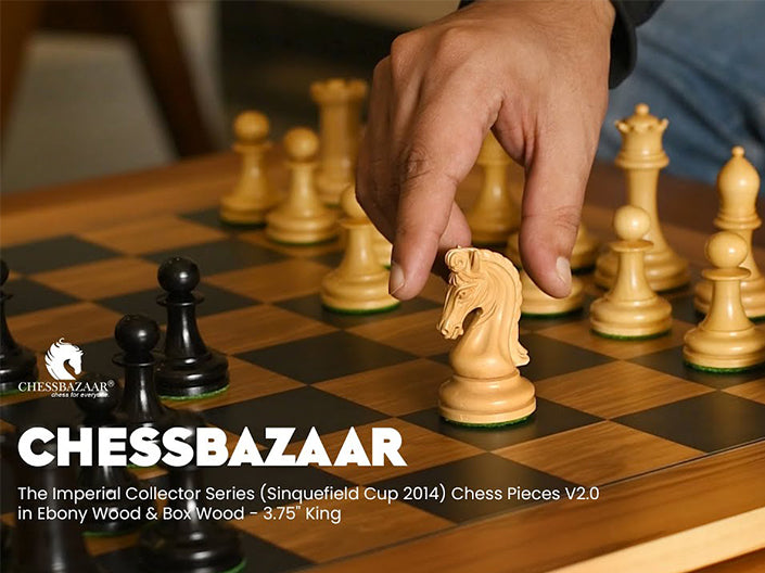 Load video: Buy Imperial Collector Series (Sinquefield Cup 2014) Handmade Luxury Chess Pieces by Chessbazaar®