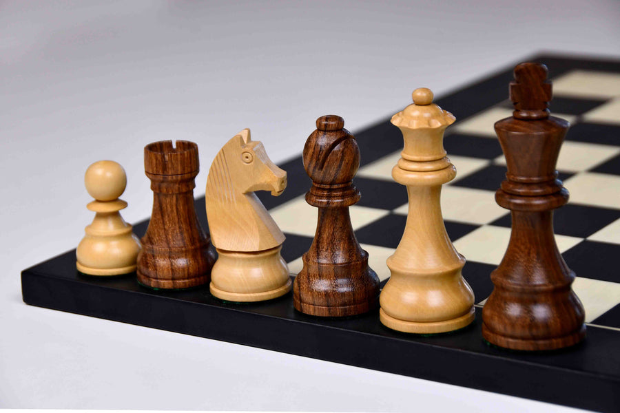Tournament Staunton Chess Pieces German Knight Sheesham 3.75" King