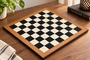 21" Tournament Wooden Chess Board in Ebony & Maple Look with Epoxy Matte Finish – 55mm Squares