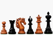 American Adios Luxury Chess Pieces Distressed Boxwood & Ebony 4.4" - King