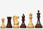 Prestige Staunton Series Weighted Chess Pieces in Anjan Wood & Box Wood - 4.0" King