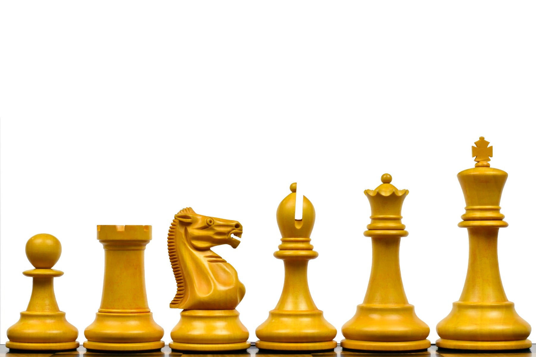 Reproduced Marshall Staunton Chess Pieces Ebony & Boxwood 3.75"- King