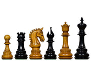 War Admiral Luxury Handcrafted Staunton Chess Pieces In Antique Wood & Ebony Wood - 4.4" King