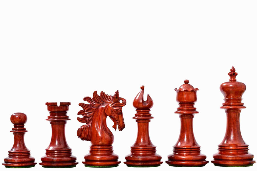 Arabian Knight Artisan Staunton Chess Pieces Bud Rosewood 4.2" King