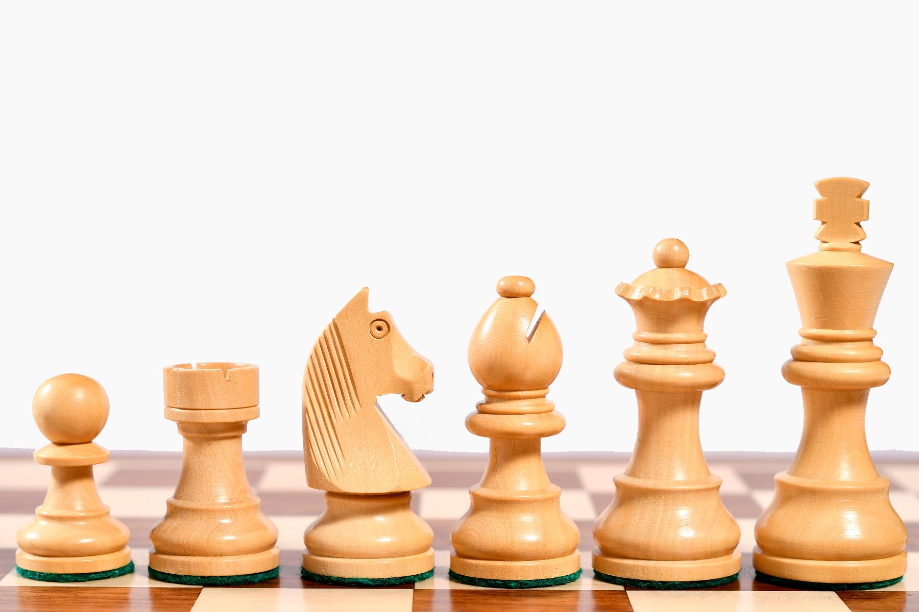 Tournament Staunton Chess Pieces German Knight Sheesham 3"- King