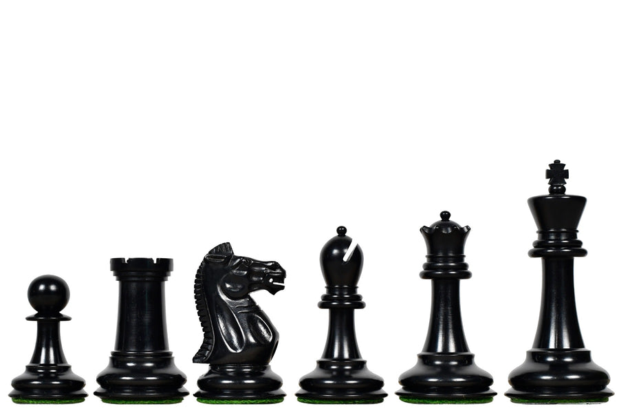 1915-25 Nimzovich Staunton Chess Pieces Ebony & Boxwood 3.75" King