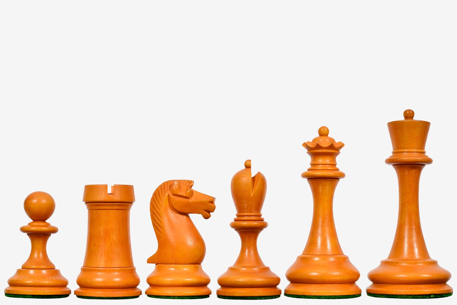 Repro B&Co 1860s Antique Chess Pieces Ebony & Antiqued Boxwood 3.9"- King