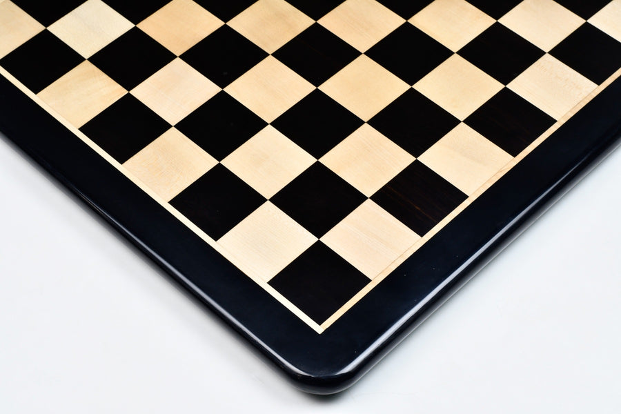 Wooden Ebony & Maple Chess Board 21" (55mm Squares)