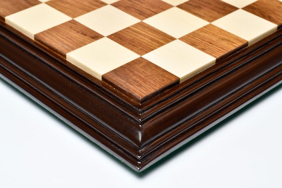 Luxury Sheesham & Maple Chess Board 21" (56mm Squares)