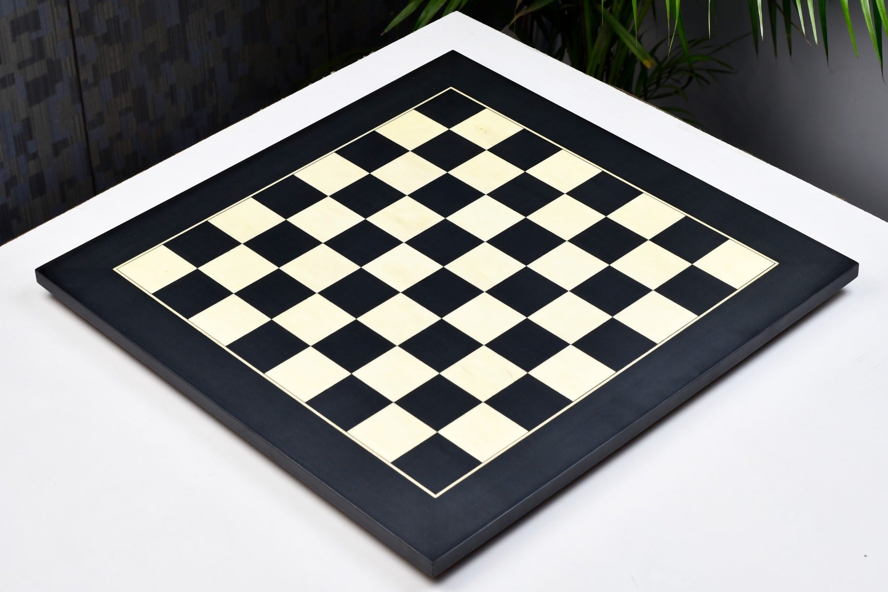 Wooden Deluxe Black Anigre Maple Matte Finish Chess Board 24" - 60 mm
By Chessbazaar.