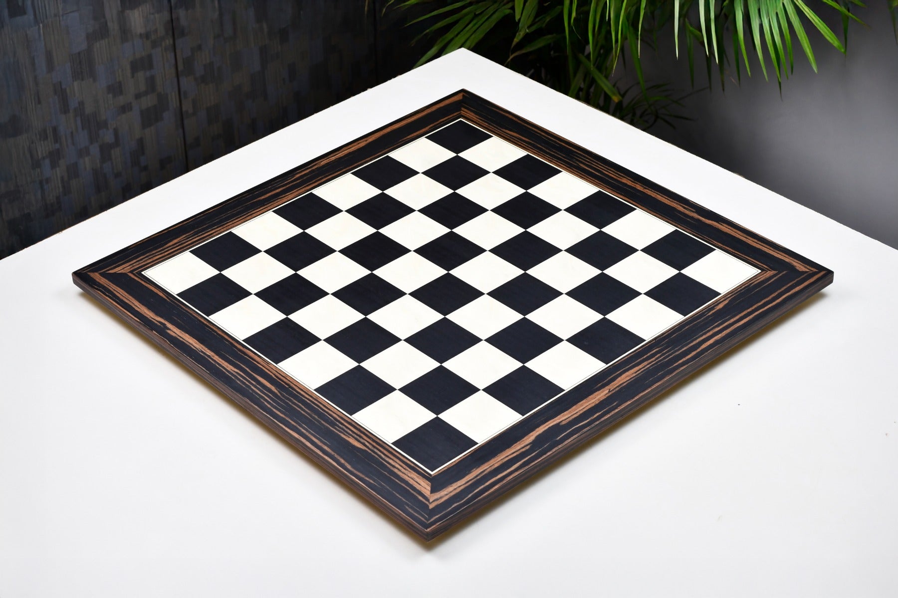Wooden Deluxe Black Dyed Poplar & White Erable with Matte Finish Chess Board 22" - 55 mm
By Chessbazaar