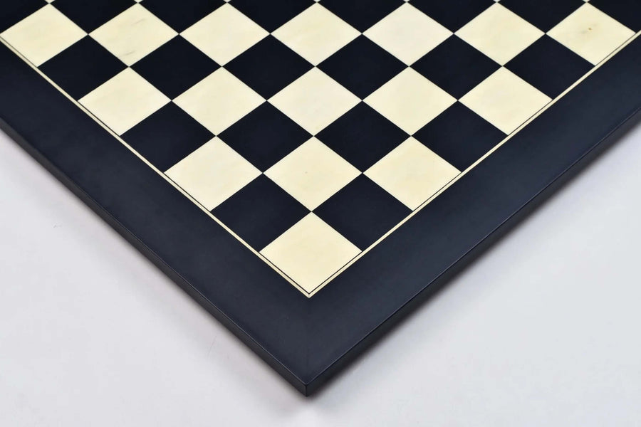 Deluxe Black Anigre Maple Matte Finish Chess Board 24" (60mm)