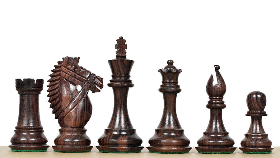 Bridle Knight Series Chess Pieces in Indian Rosewood 4.1"- King