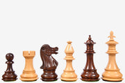 British Staunton Series Wooden Chess Pieces in Anjan Wood & Boxwood - 3.7'' King
