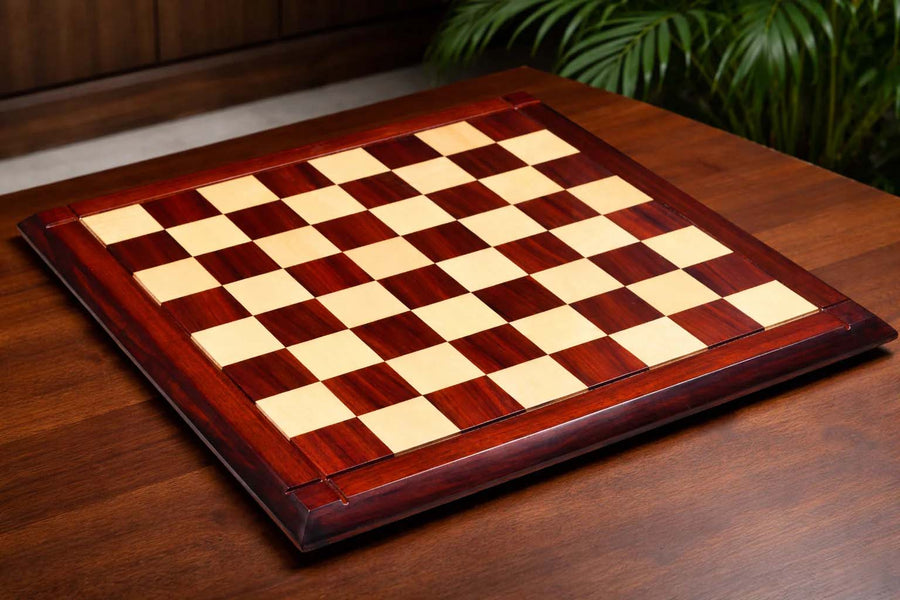 Deluxe Bud Rosewood & Maple Wooden Chess Board 23" (60mm)